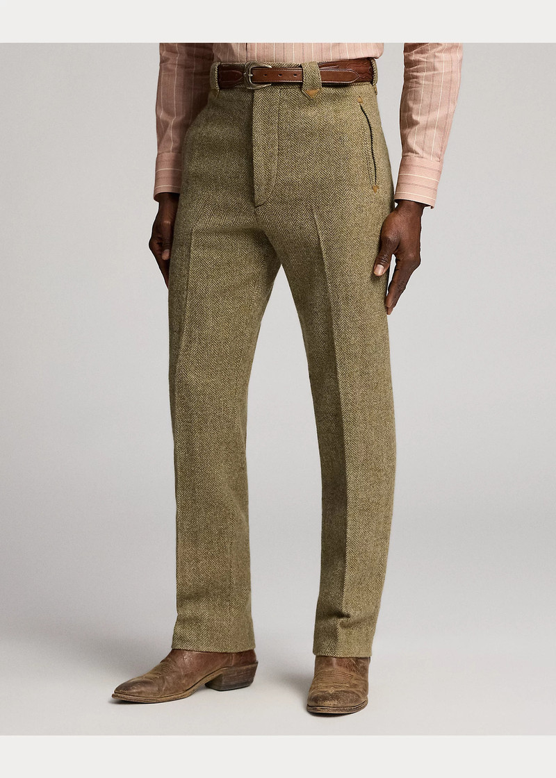 Slim Fit Wool Herringbone Pant 3