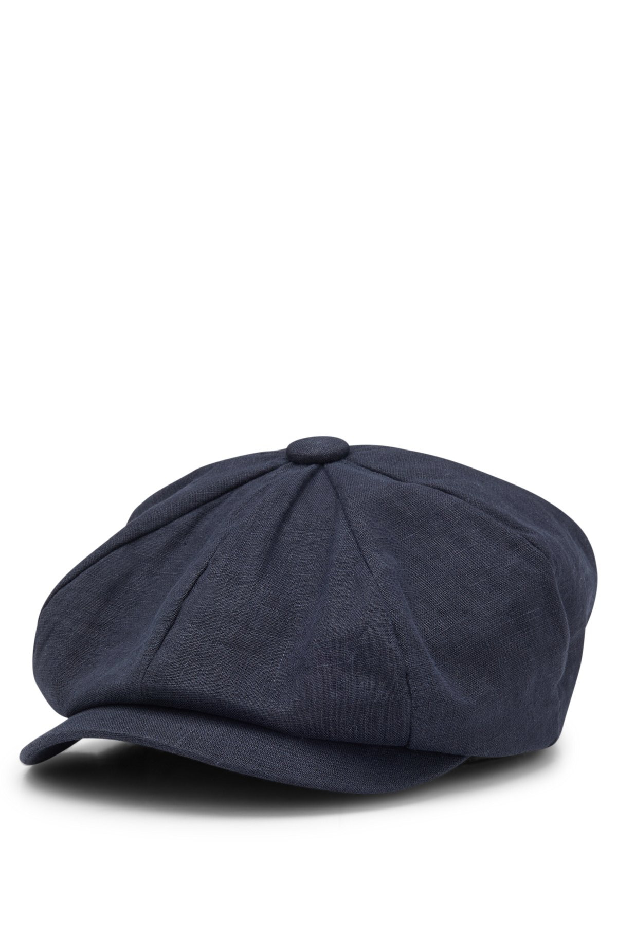 BECKHAM X BOSS BAKER-BOY CAP IN LINEN - 1