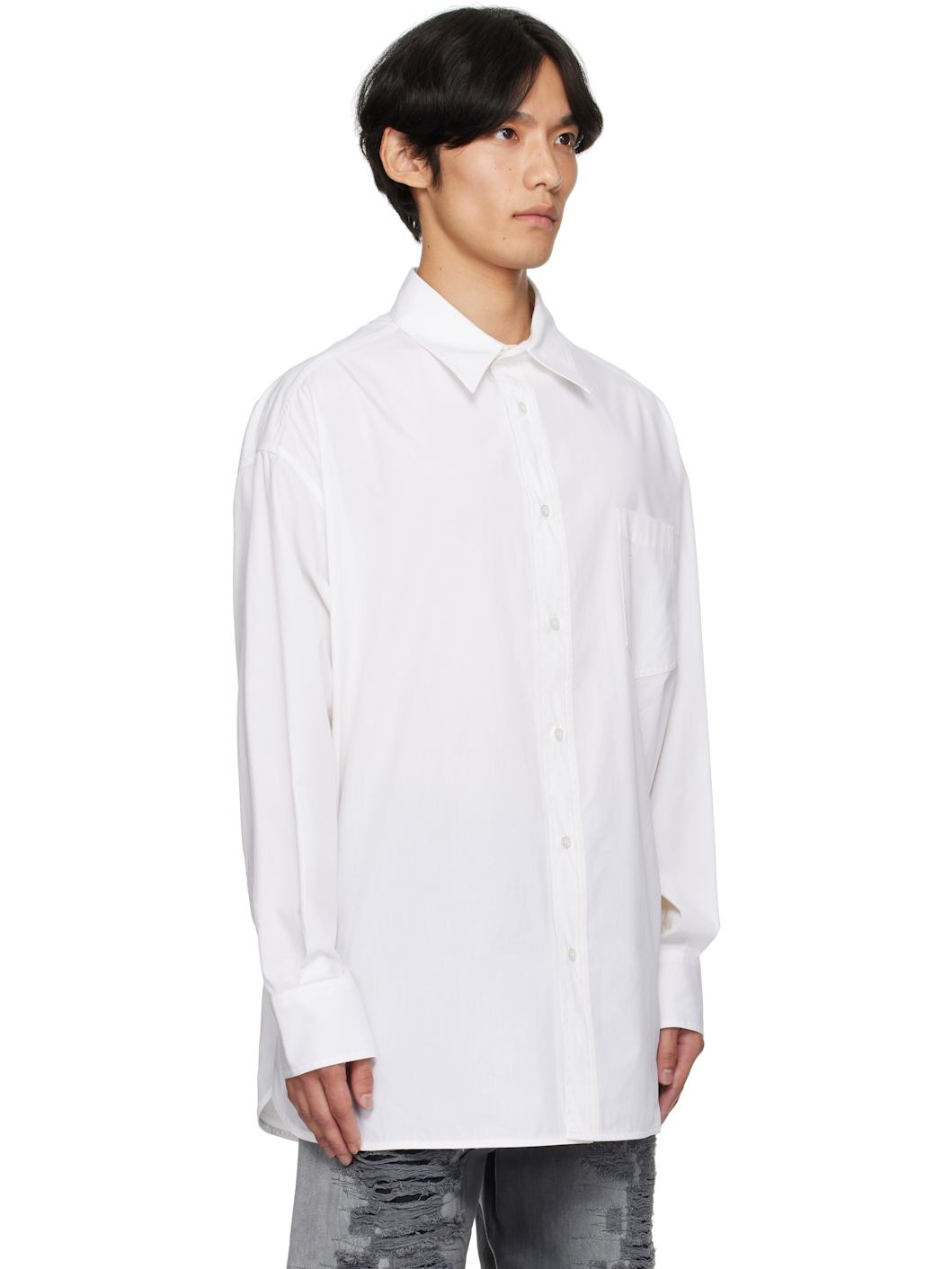 White Poplin Shirt - 2
