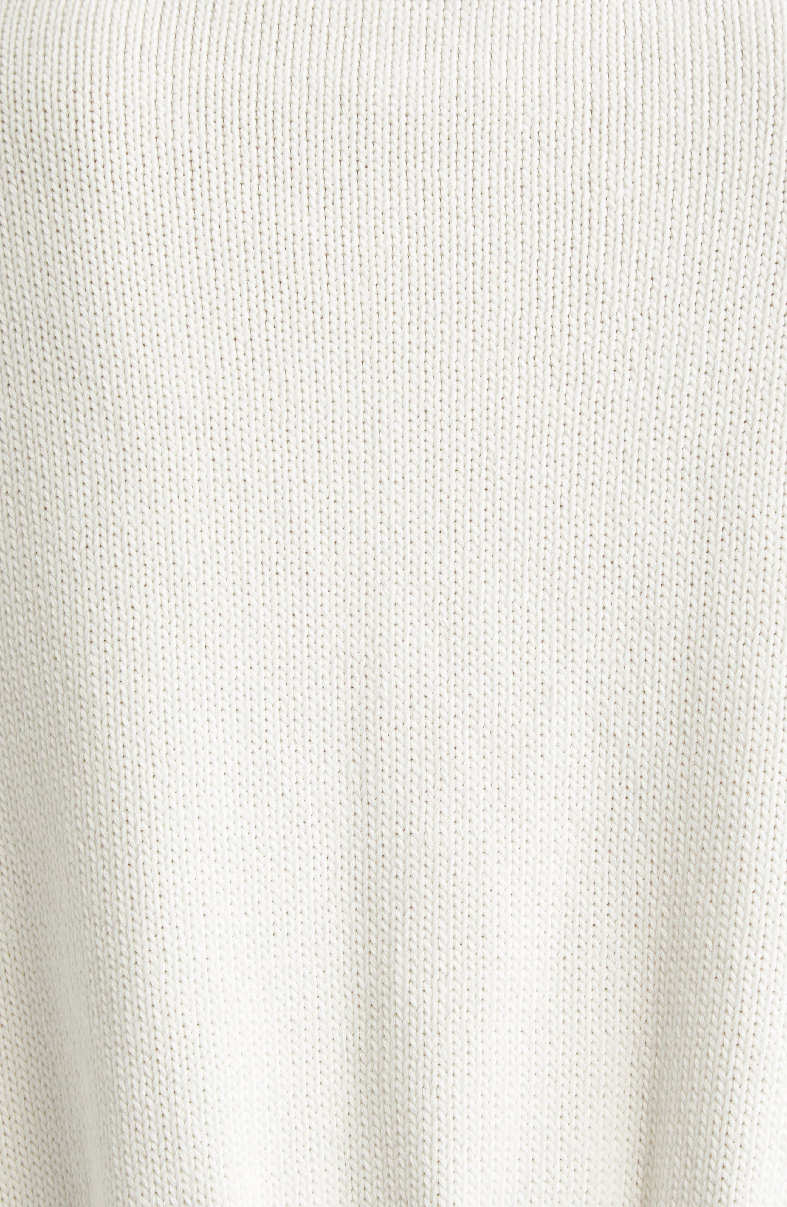 Marni Mending Logo Distressed Boxy Cotton Cardigan in V2W01 Lily White at Nordstrom - 7