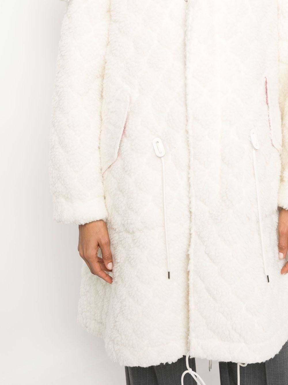 oversized quilted coat - 5