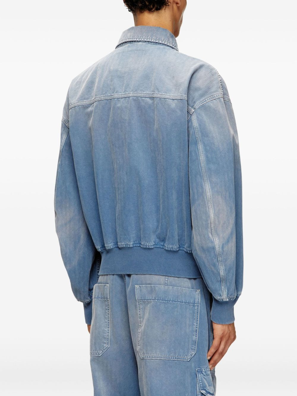 D-Kurz zip-front denim jacket - 4