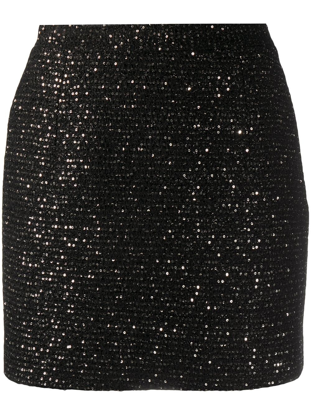 sequin embellished mini skirt - 1