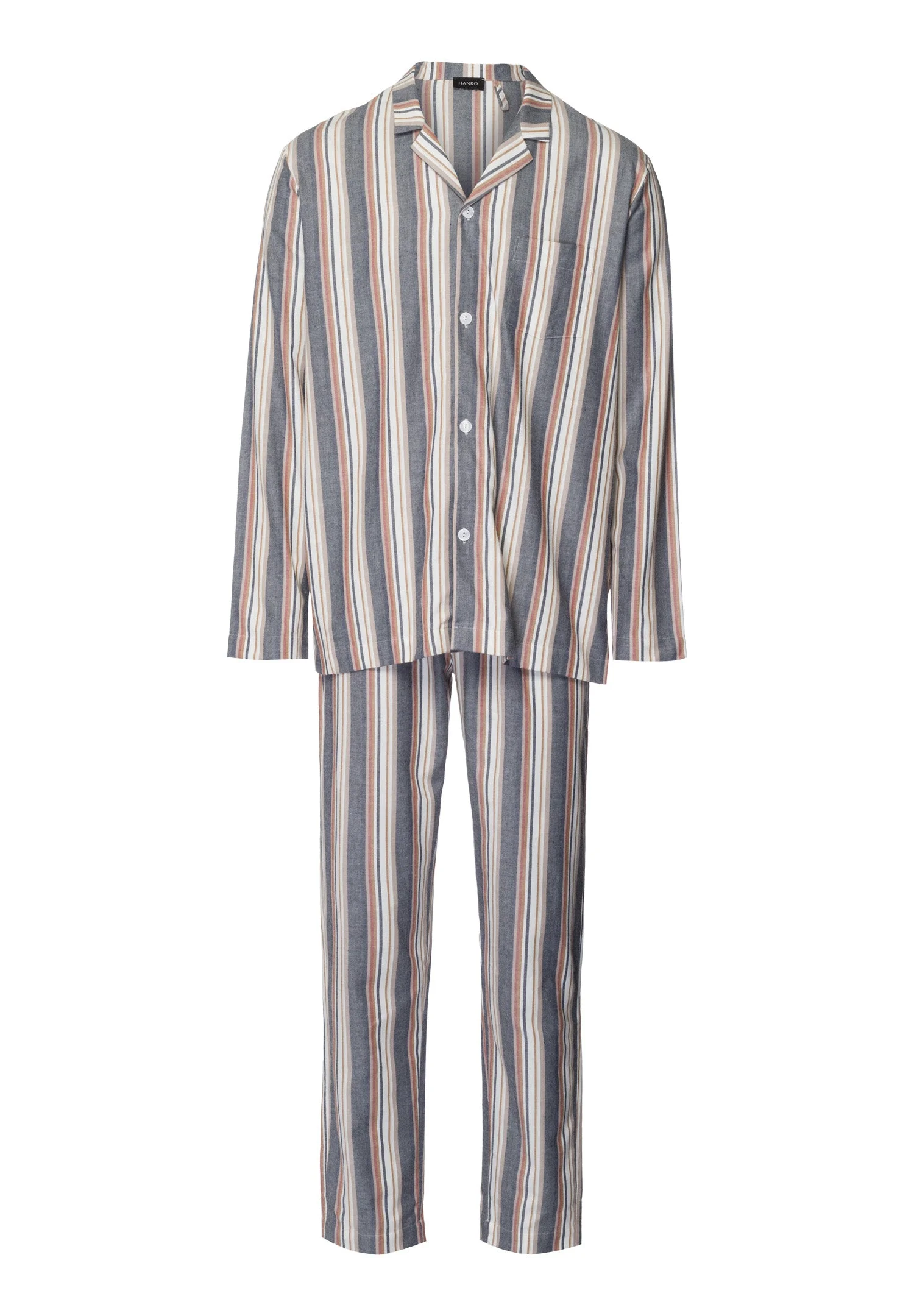 Cozy Comfort Cotton Flannel Button Front Pajama Set - 1