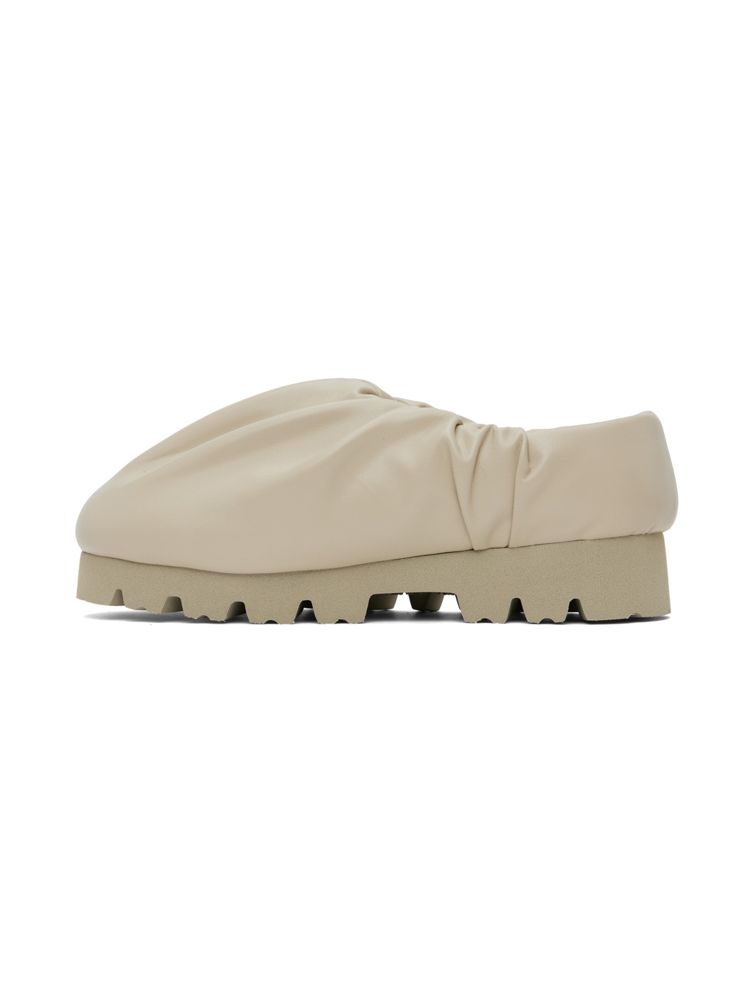 Beige Camp Low Slip-On Loafers - 3