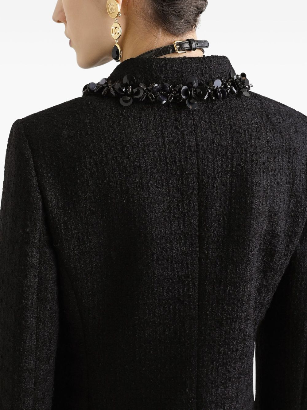 sequin-embellished jacket - 5