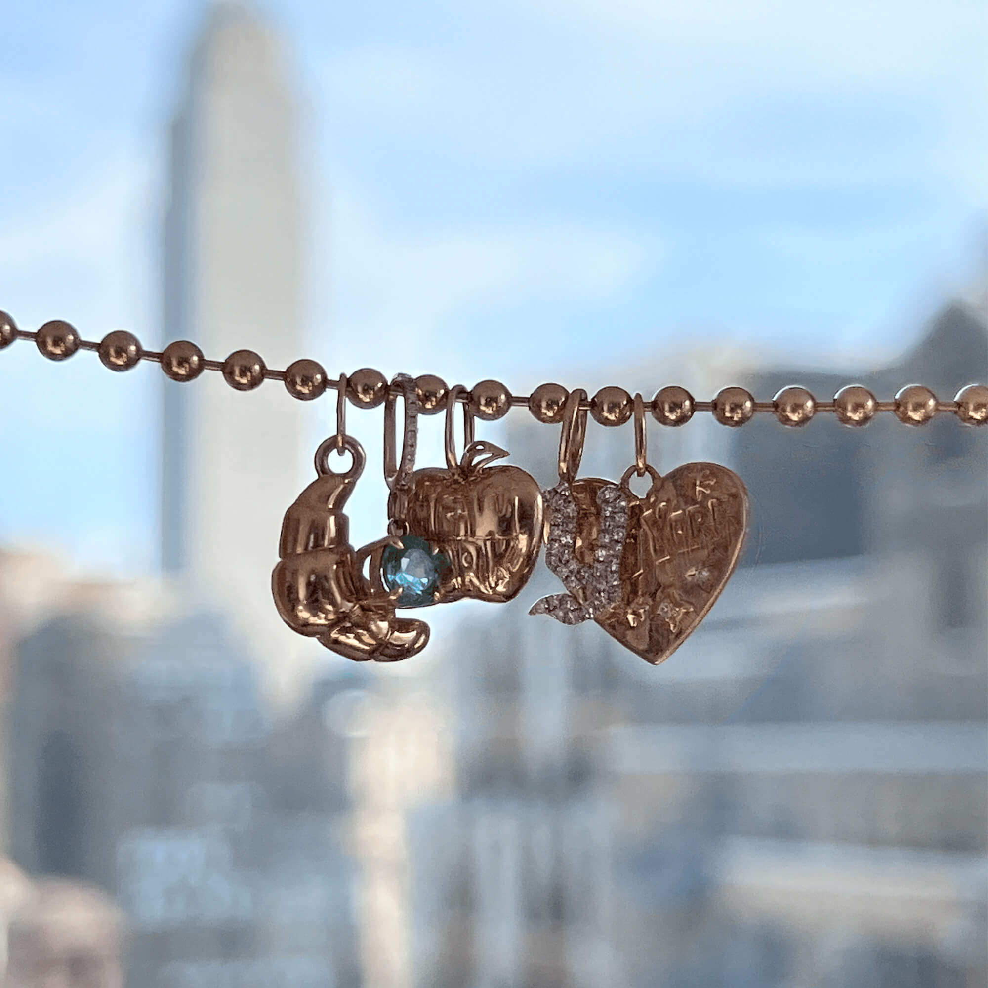 Gold Ball Chain Bracelet - 7