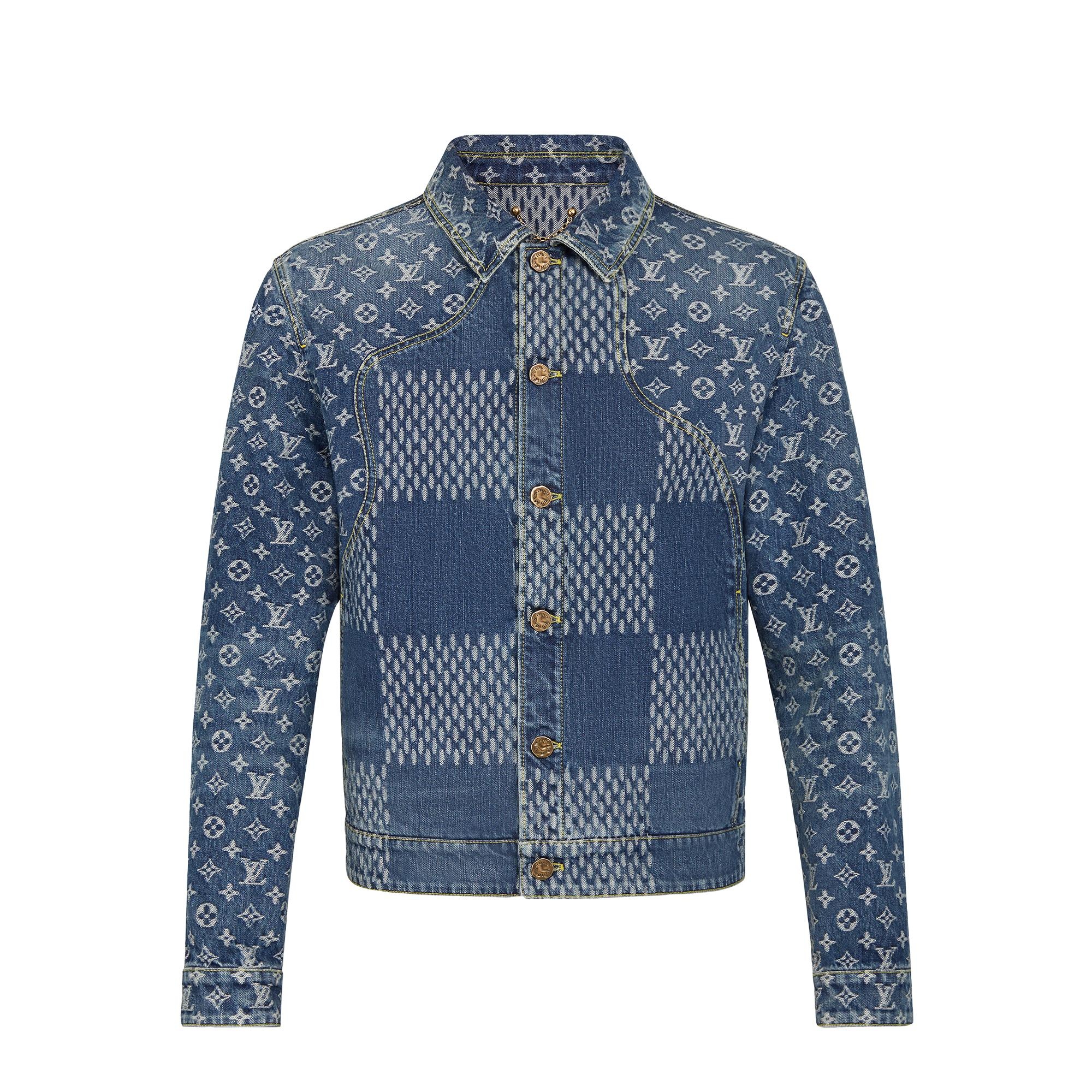 Giant Damier Waves Monogram Denim Jacket - 1