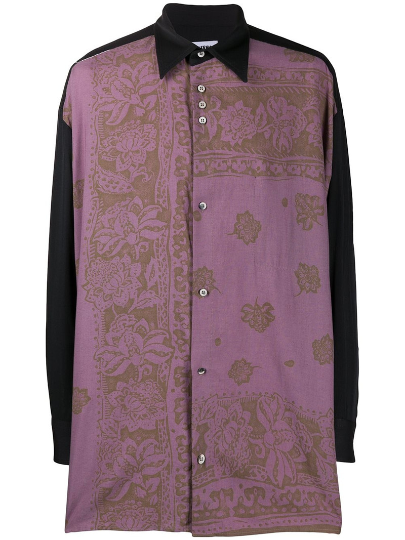 loose-fit floral-print shirt 1