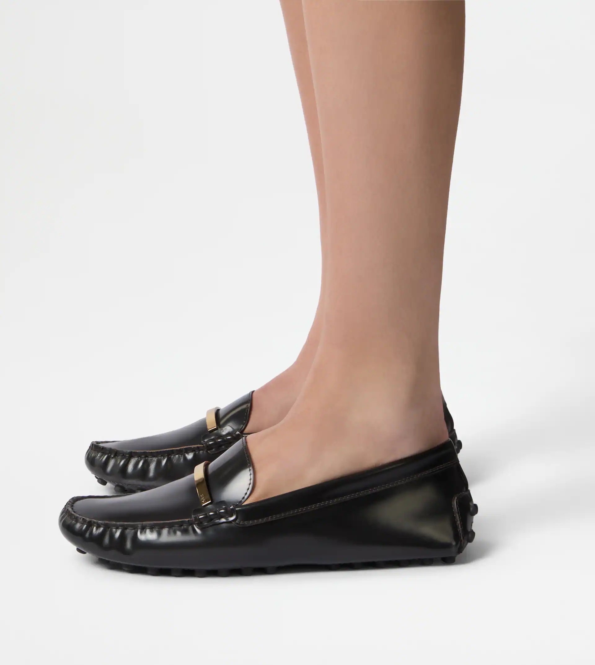 GOMMINO DRIVING SHOES IN LEATHER - BROWN - 7