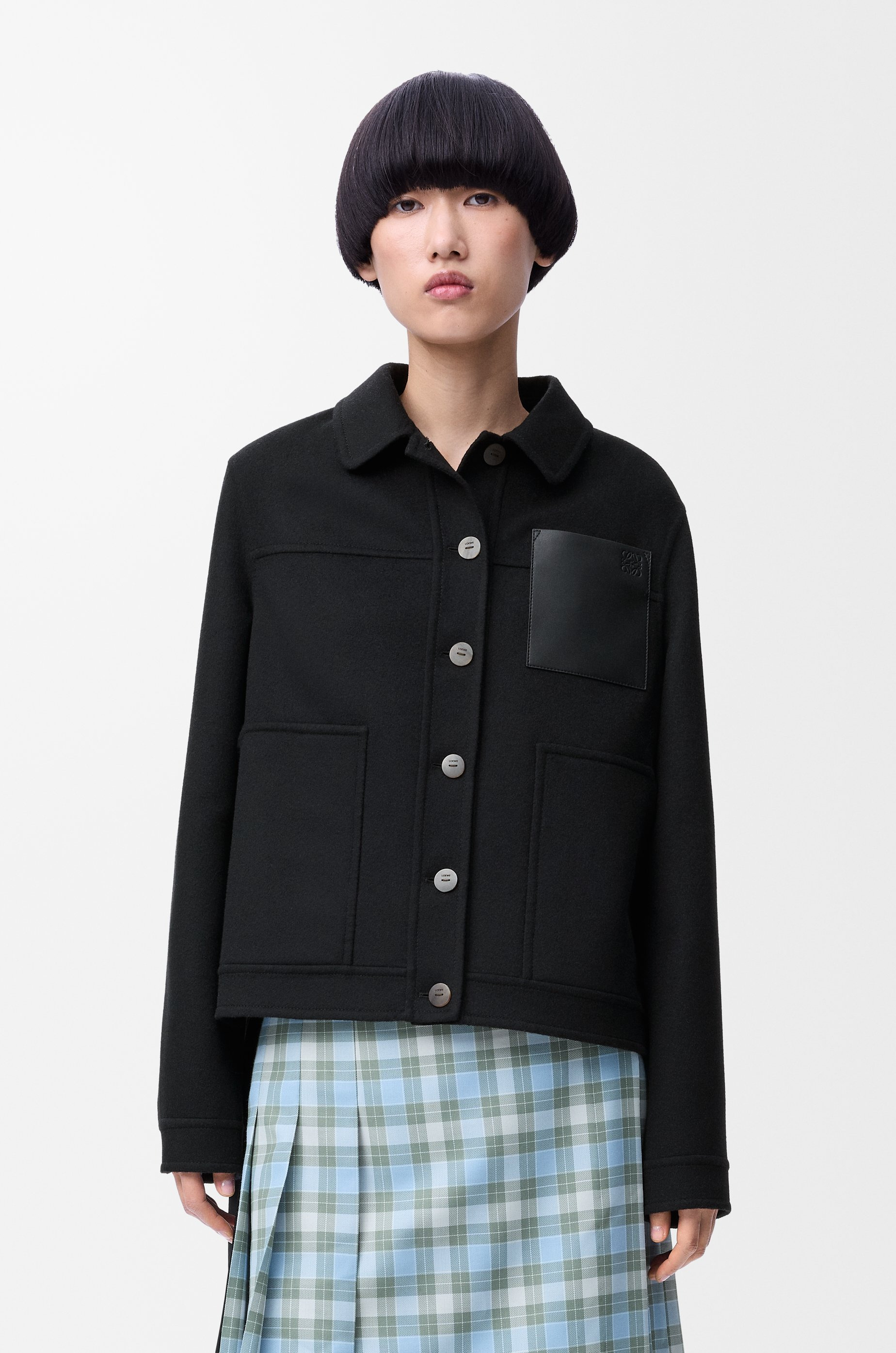 Workwear jacket in wool and cashmere - 3
