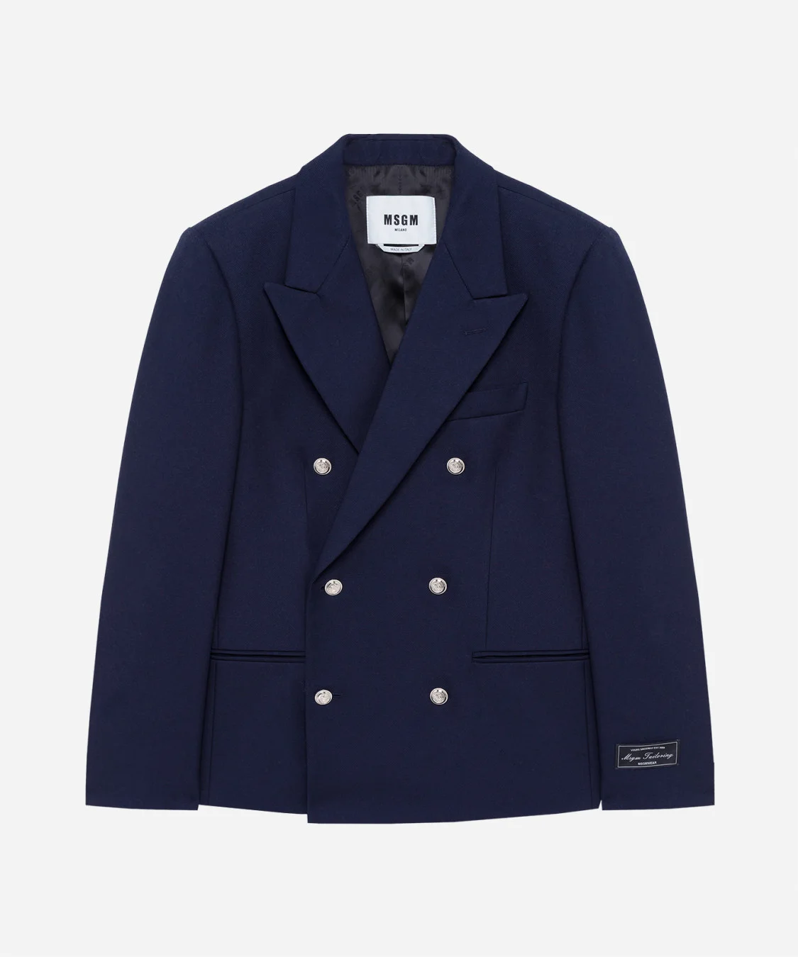 Double-breasted jacket with decorative buttons - 1