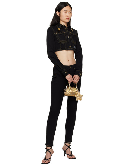 VERSACE JEANS COUTURE Black Two-Pocket Jeans outlook