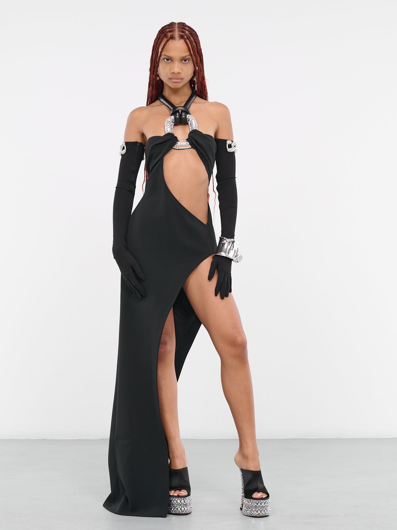 David Koma 3D Knot & Crystal Gown outlook