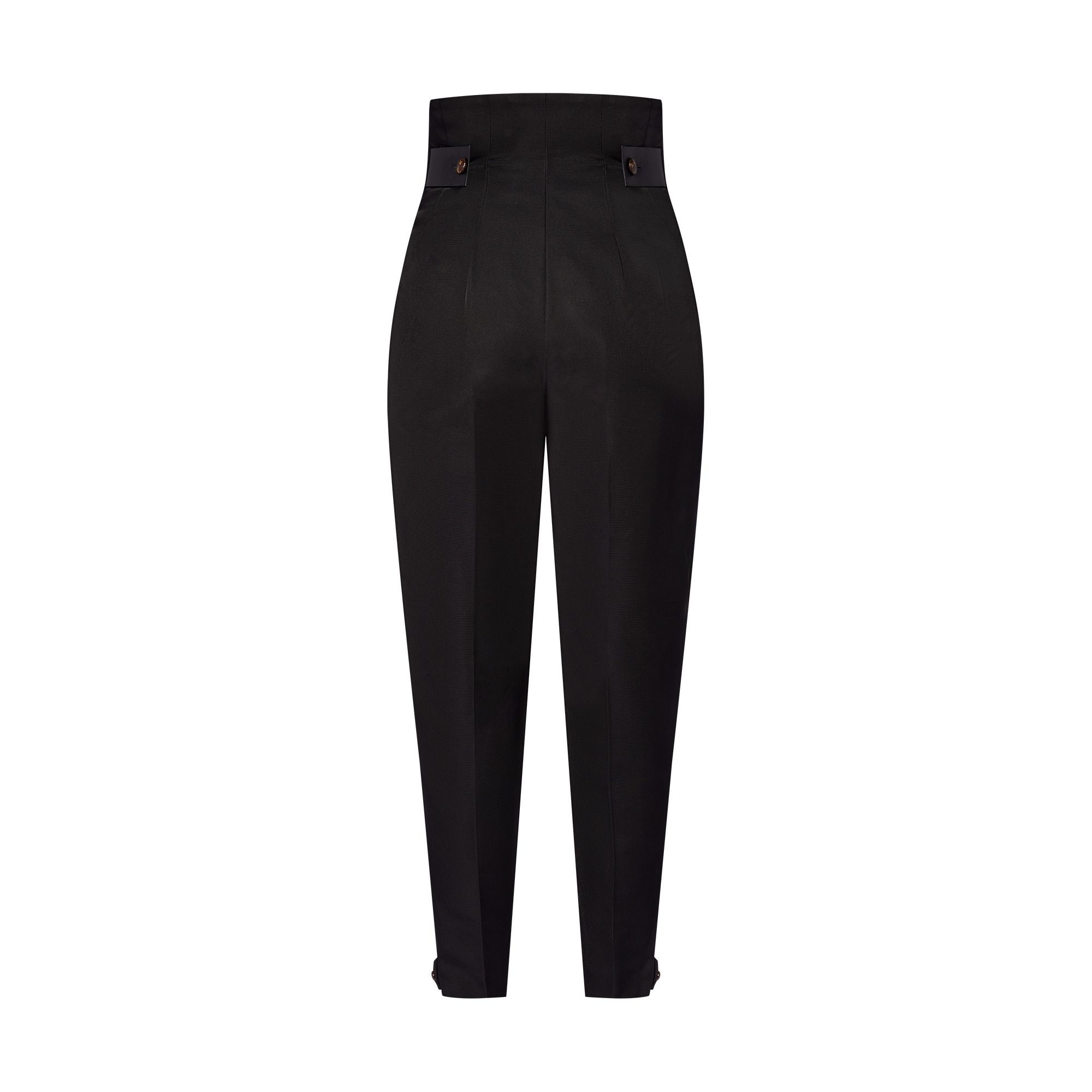 Fitted High Waist Carrot Pants - 3