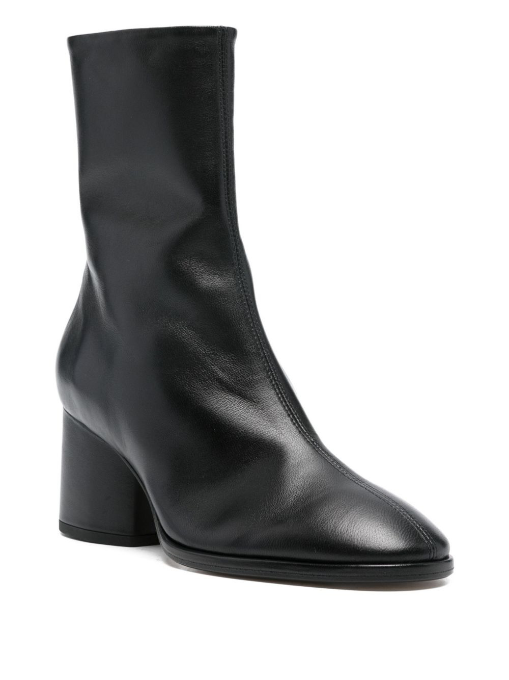 65mm leather ankle boots - 2