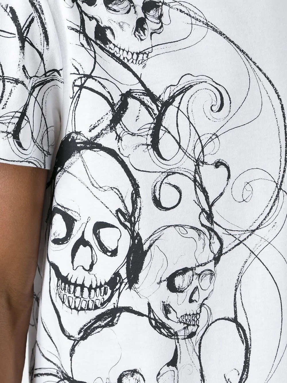 skull print T-shirt - 5