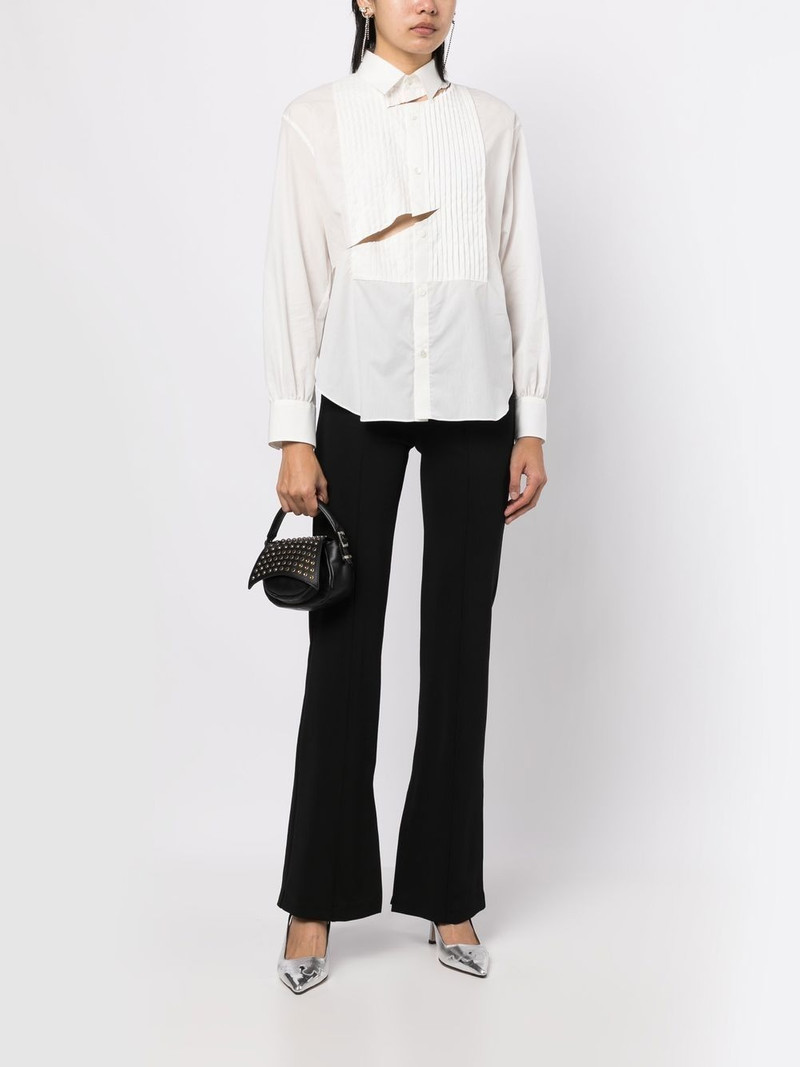 UNDERCOVER cut-out detail cotton shirt outlook