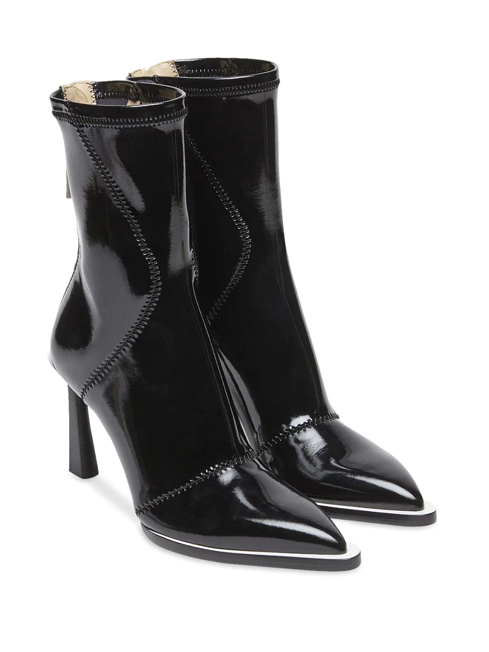 FFrame structured heel ankle boots - 4