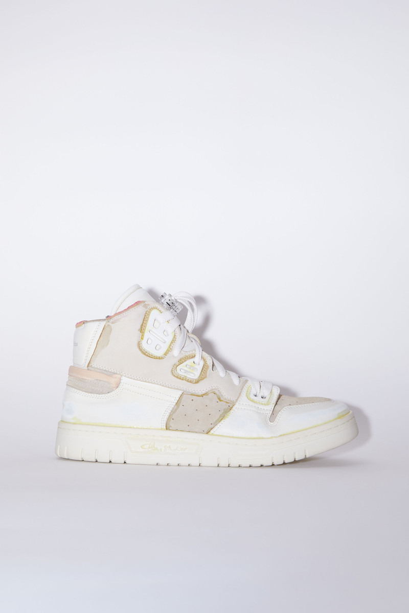 High top leather sneakers - White/Off White 1