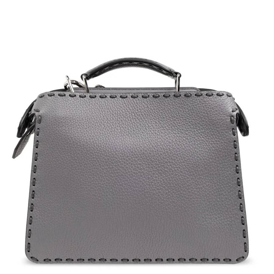 Fendi Iconic Twist Lock Leather Bag - 3