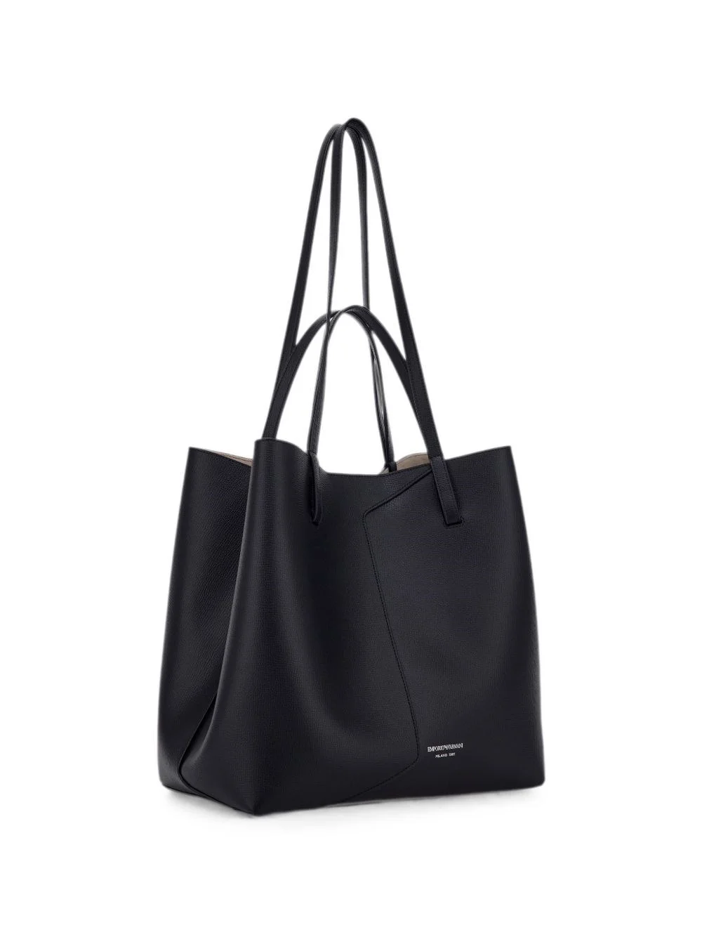 Medium leather tote bag - 1