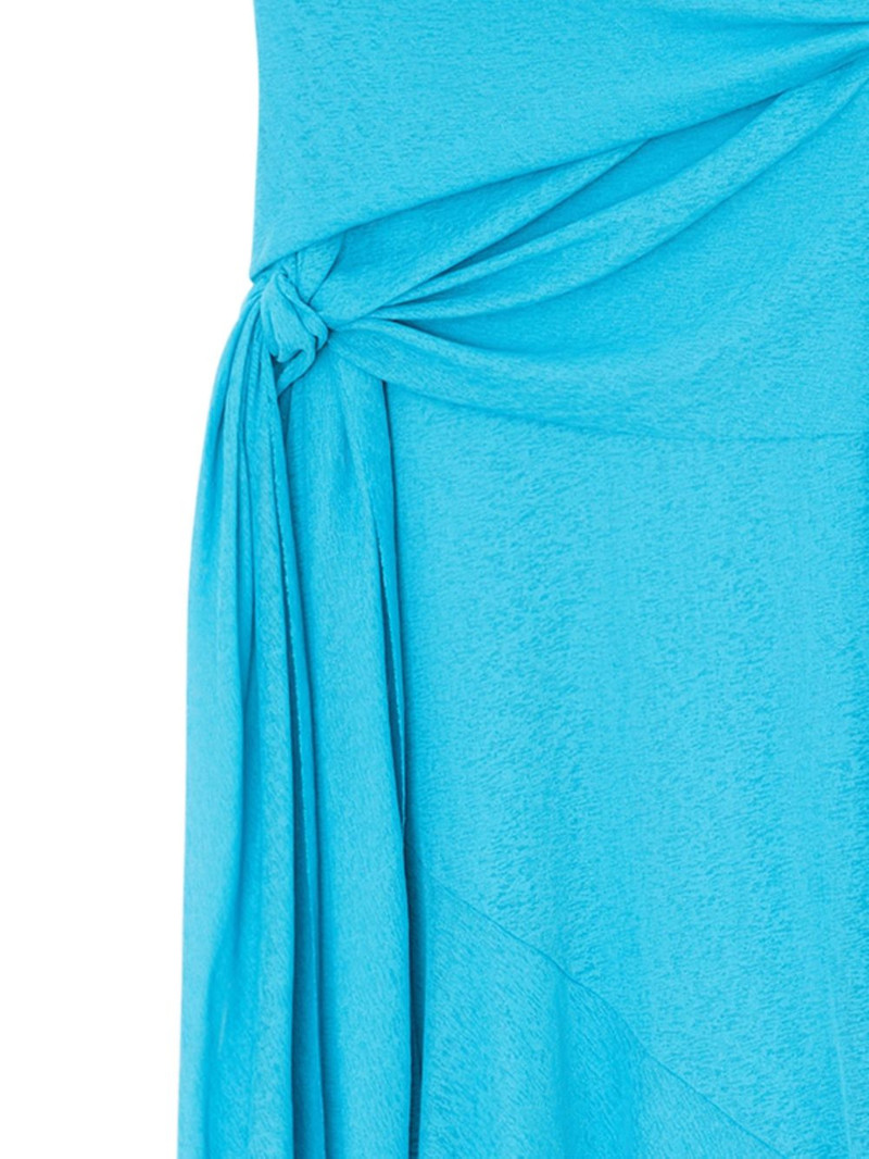 GANNI knot sleeveless midi dress outlook