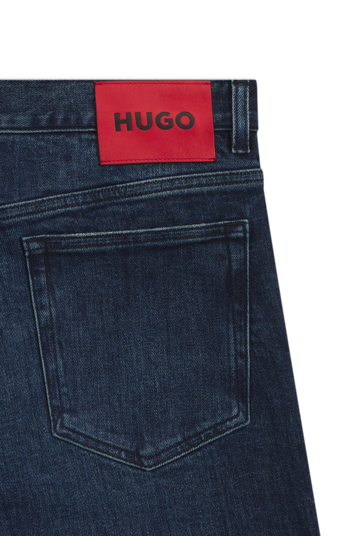 SLIM-FIT JEANS IN DARK-BLUE COMFORT-STRETCH DENIM - 6