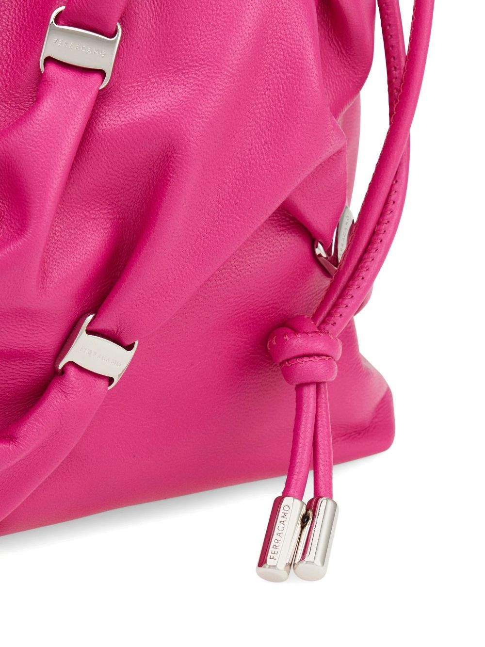 mini leather bucket bag - 4