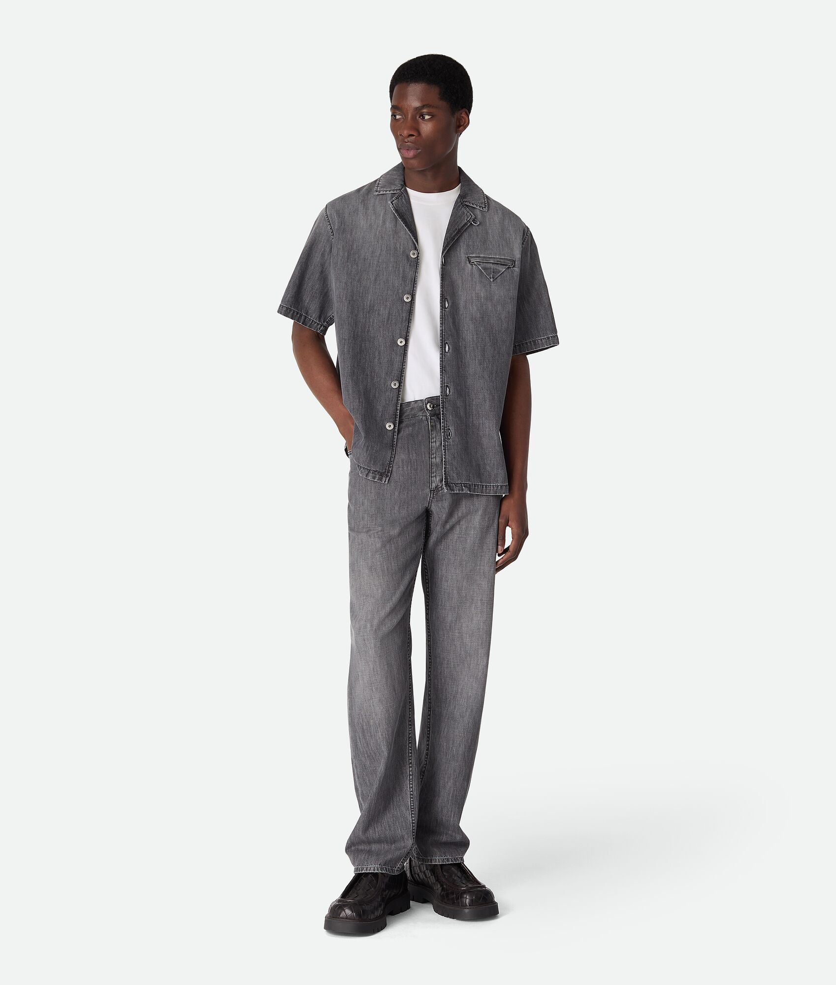 Vintage Black Straight Jeans - 4