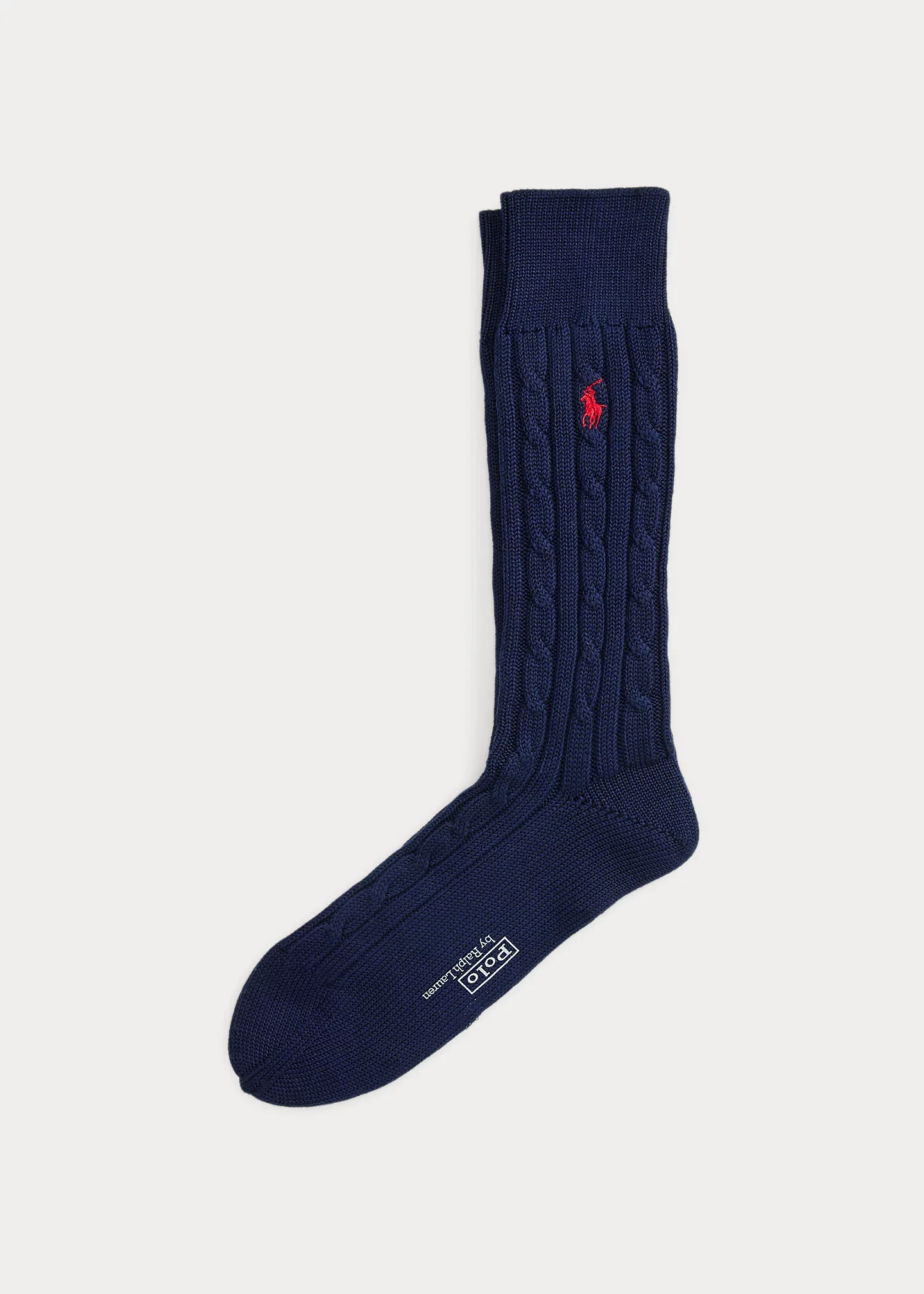 Cable-Knit Cotton-Blend Socks - 1