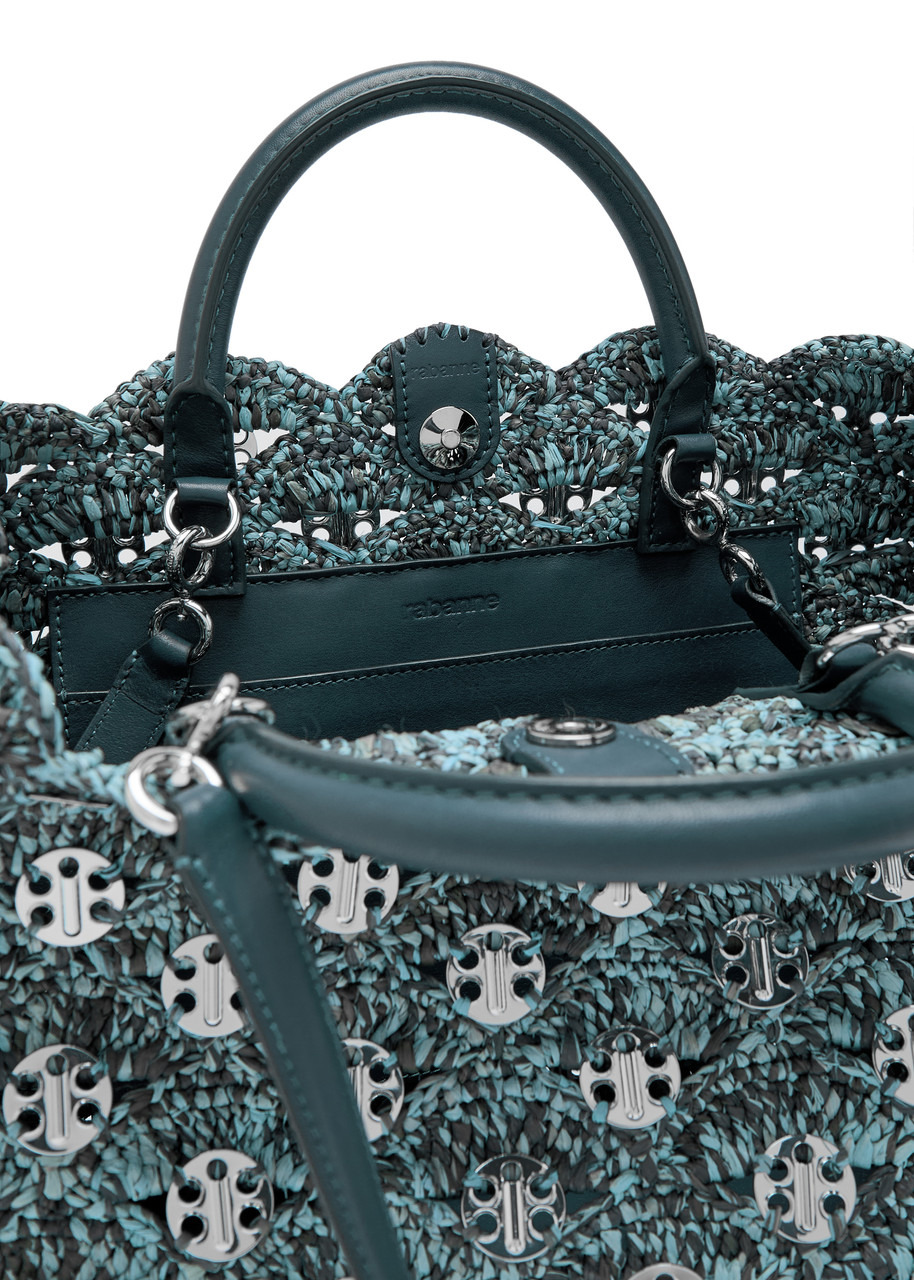 Rabanne Disc-embellished Raffia Tote - 4