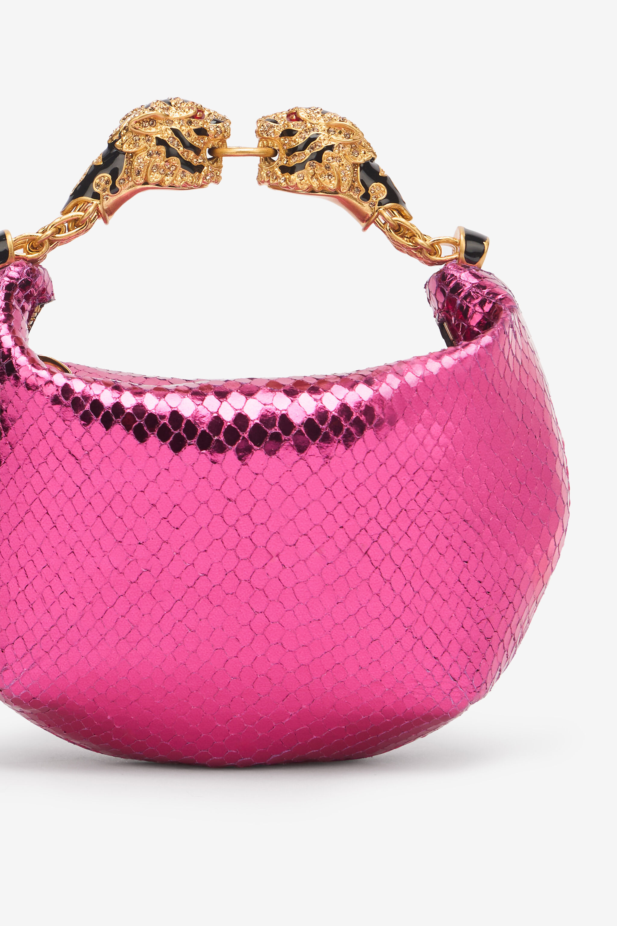 Mini Hobo Roar Bag With Snake Print - 5