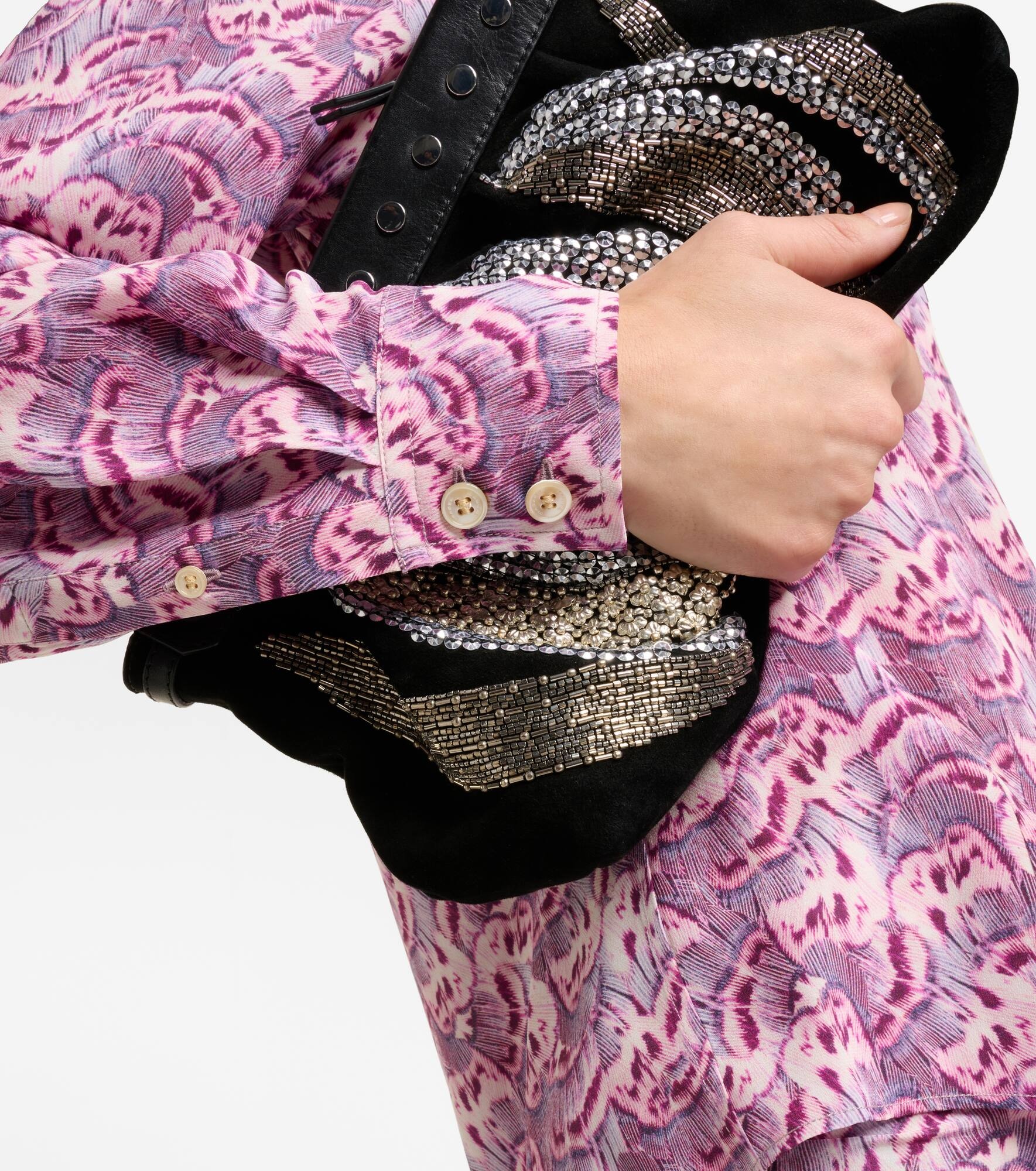 Ilda printed silk-blend blouse - 5