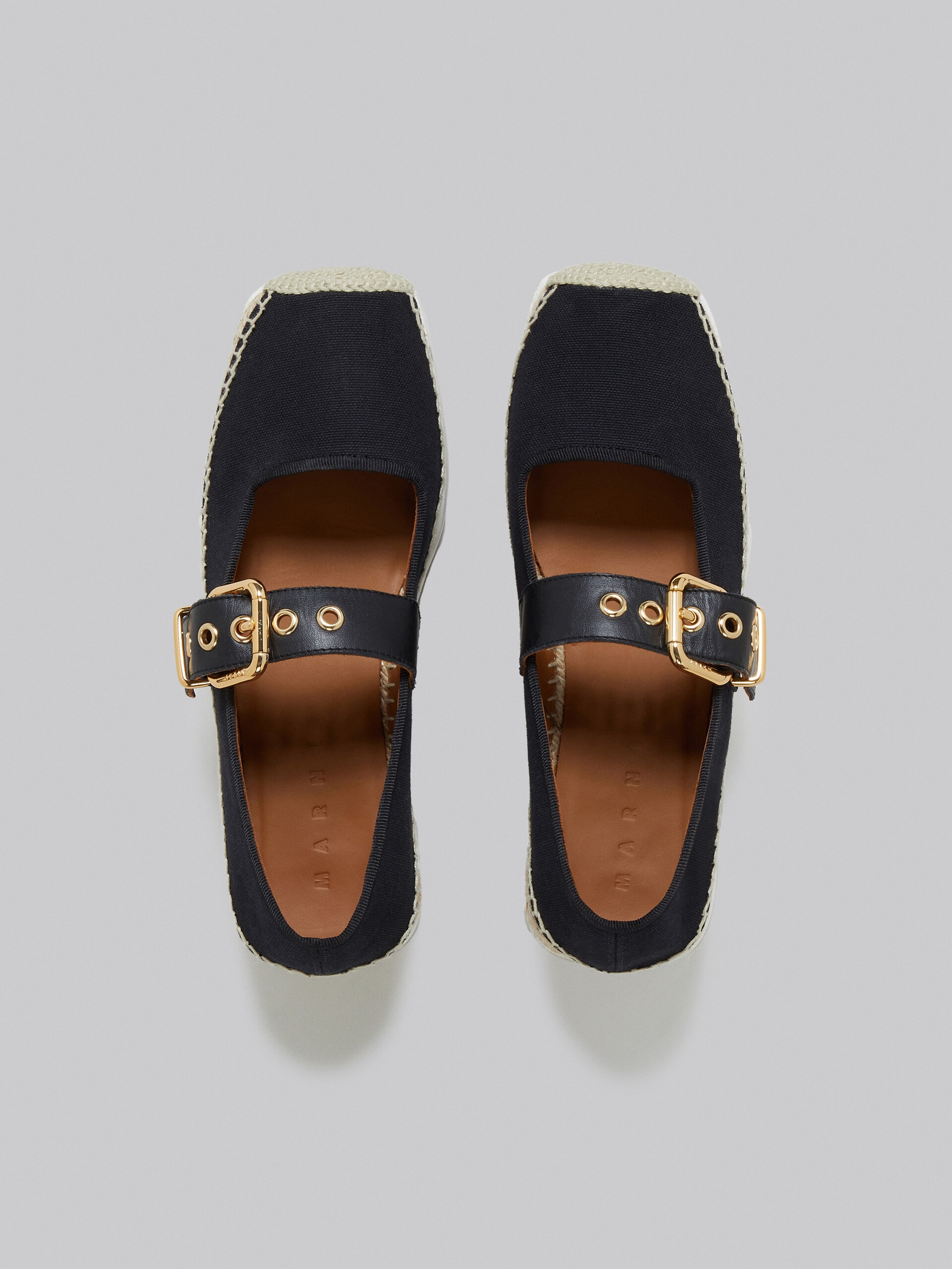 BLACK CANVAS PETAL ESPADRILLAS - 4