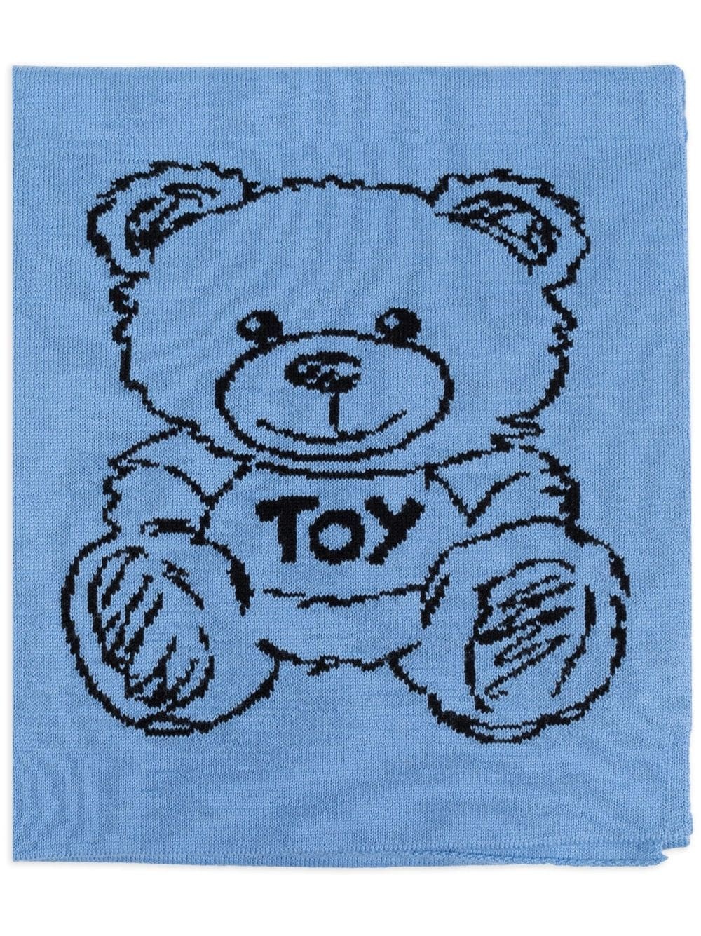 Teddy Bear-motif knitted scarf - 1