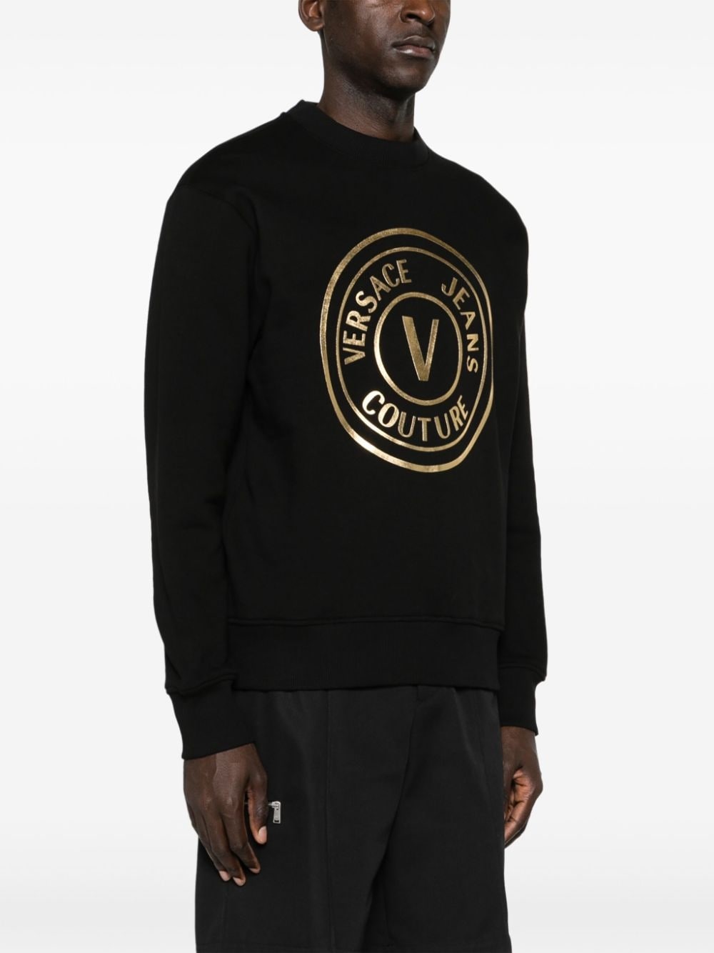 V-Emblem cotton sweatshirt - 3