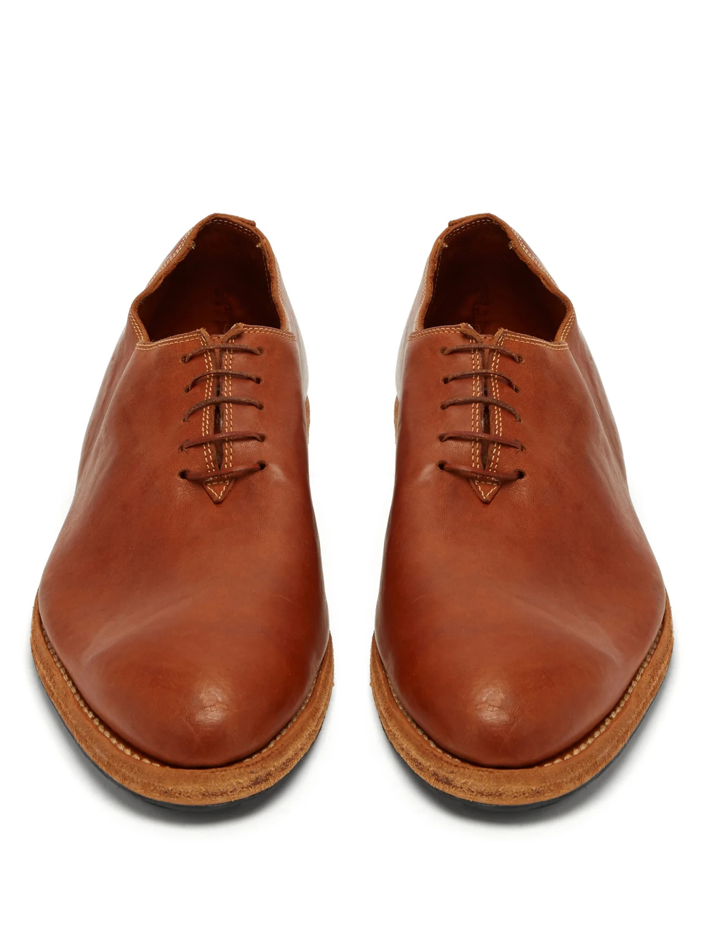 Full-grain leather oxford shoes - 4