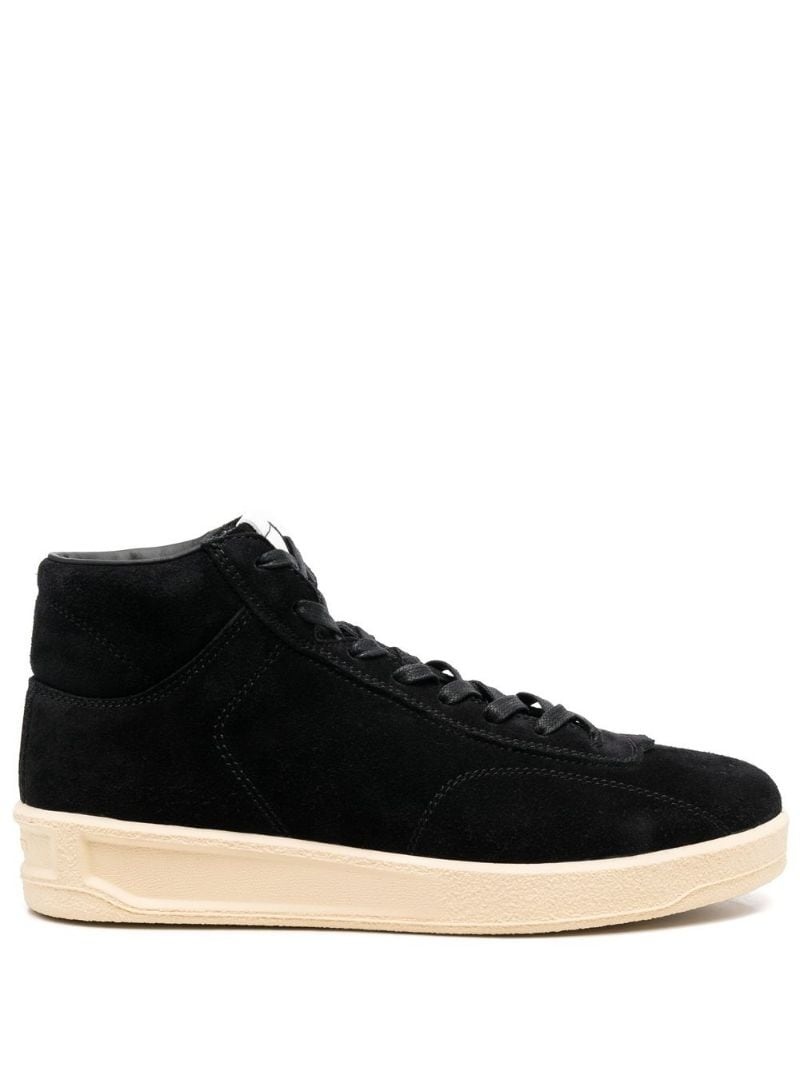 embossed-logo hi-top sneakers - 1