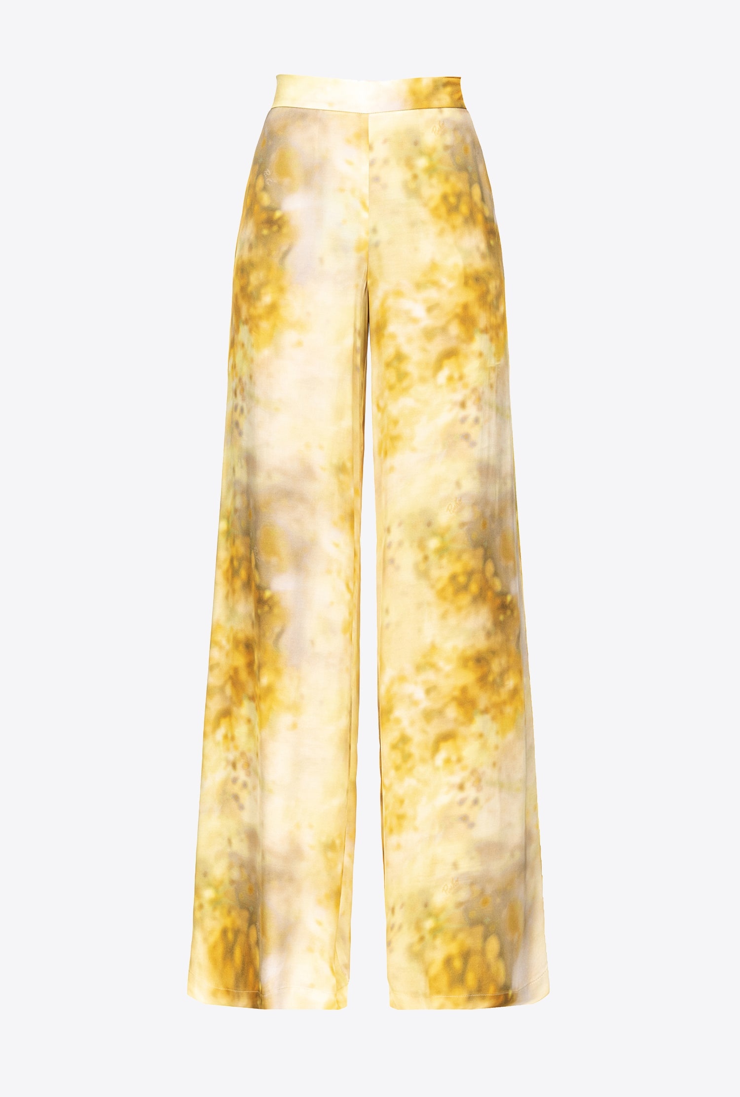 FADED FLORAL PALAZZO TROUSERS - 1