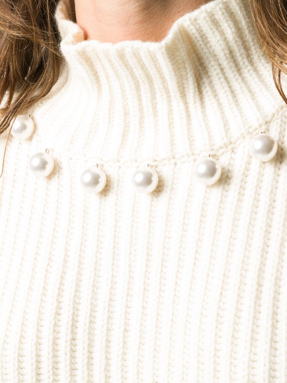 pearl trim jumper - 5