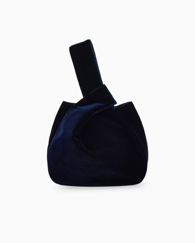 SCULPTURAL VELVET HANDBAG WITH KNOTTED HANDLE 3