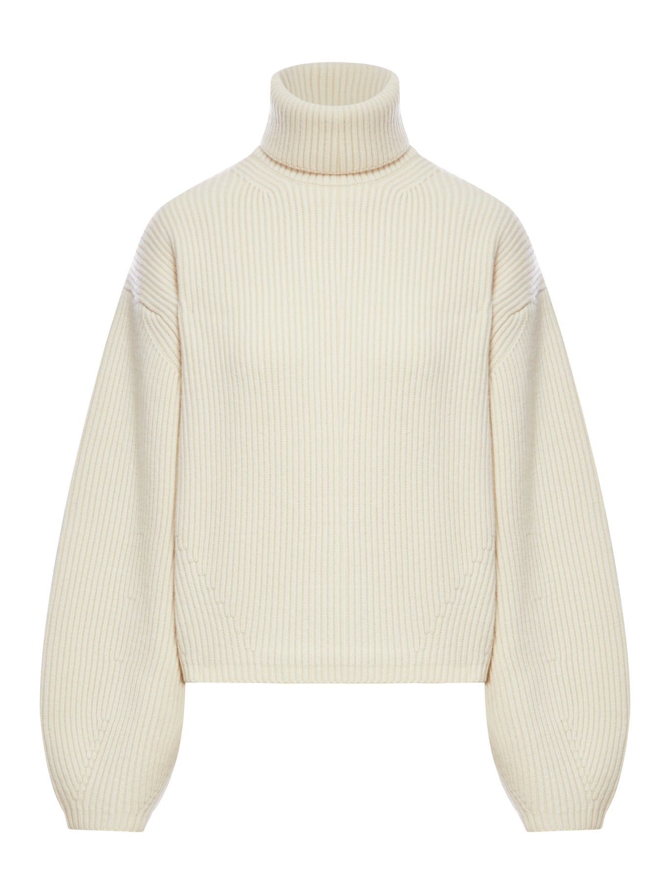 RIBBED TURTLENECK SWEATER - 1