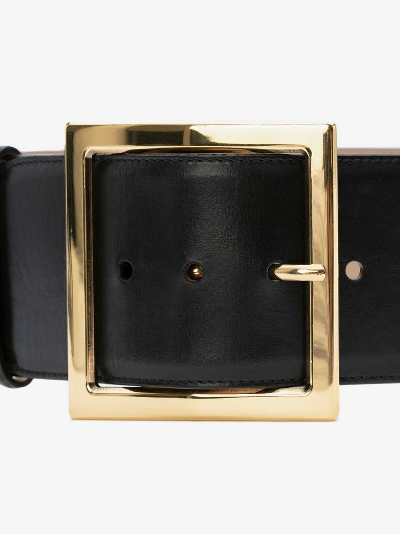 Square Belt in Black - 3