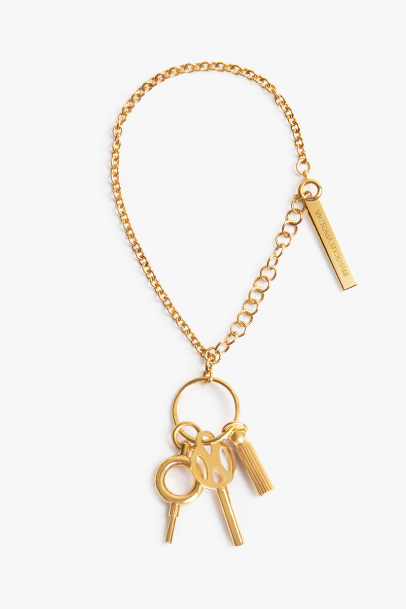 Key Charm Anklet in Gold 1