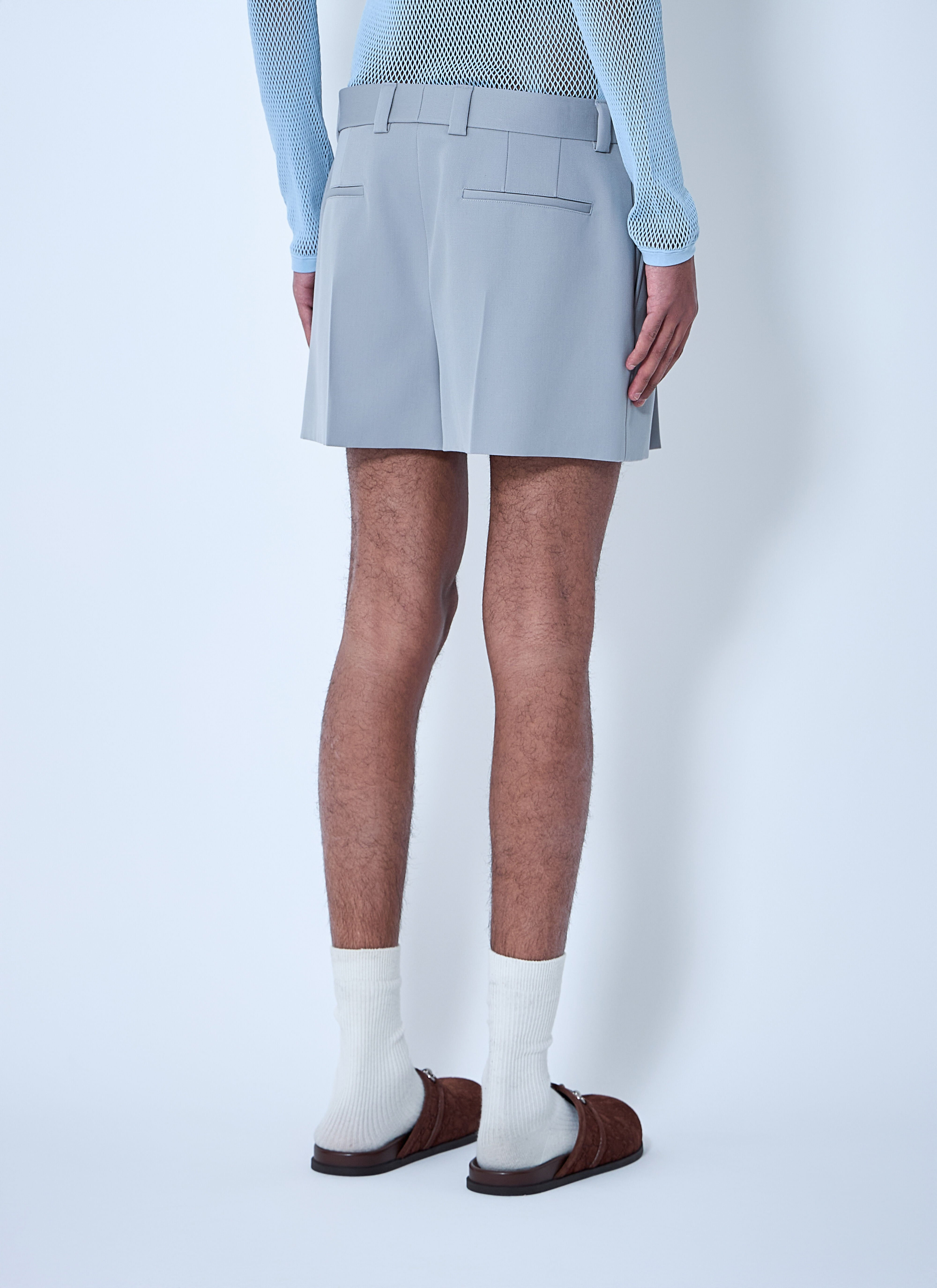 Wool Tailored Shorts - 4
