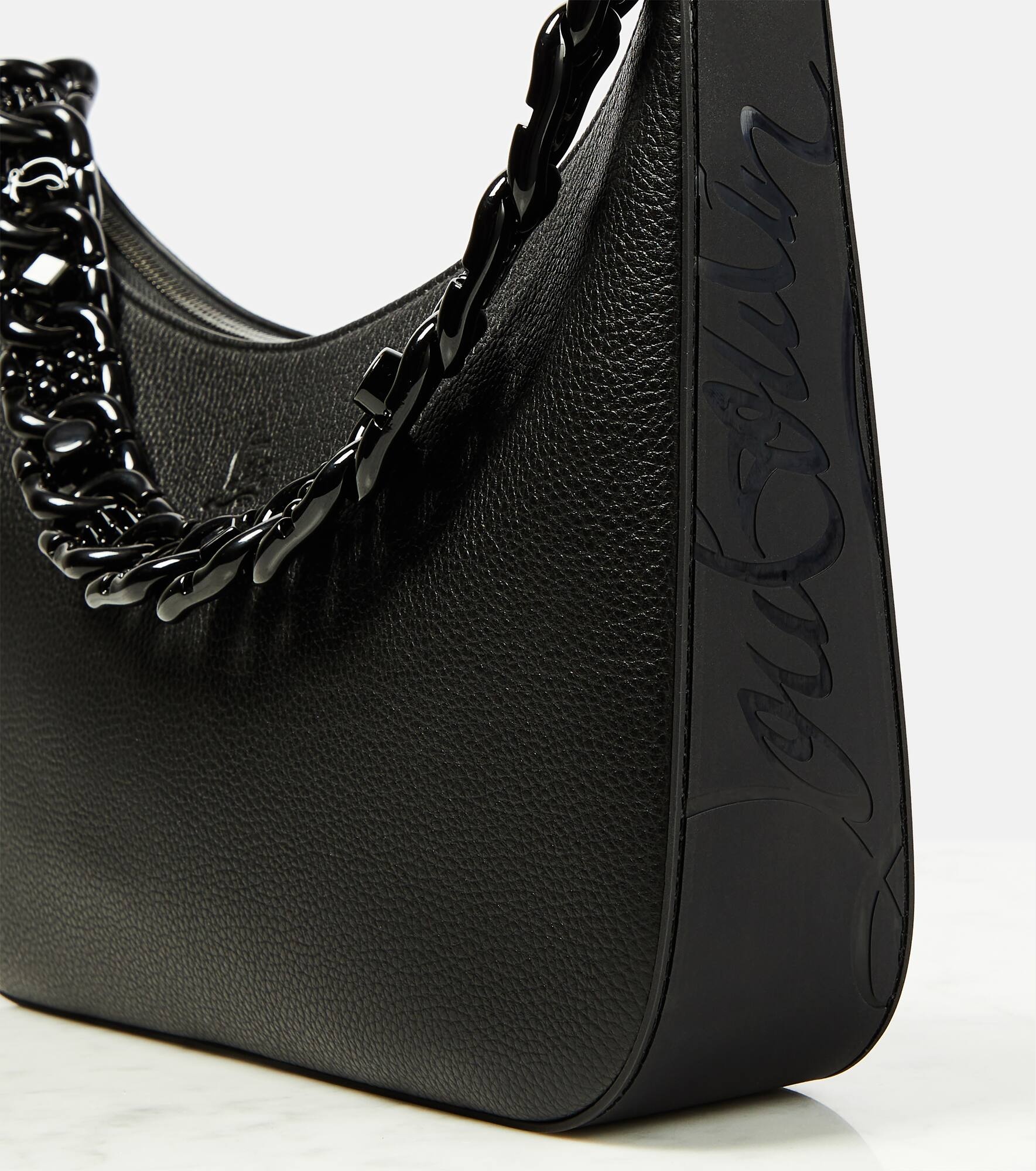 Loubila Chain Large leather shoulder bag - 6