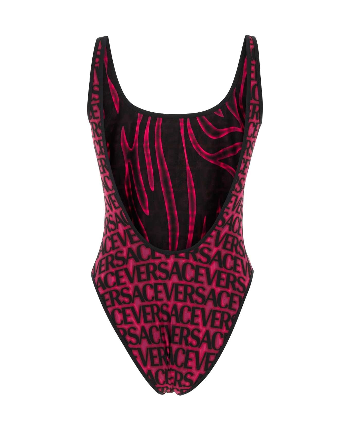 Printed Stretch Nylon Swimsuit - 1