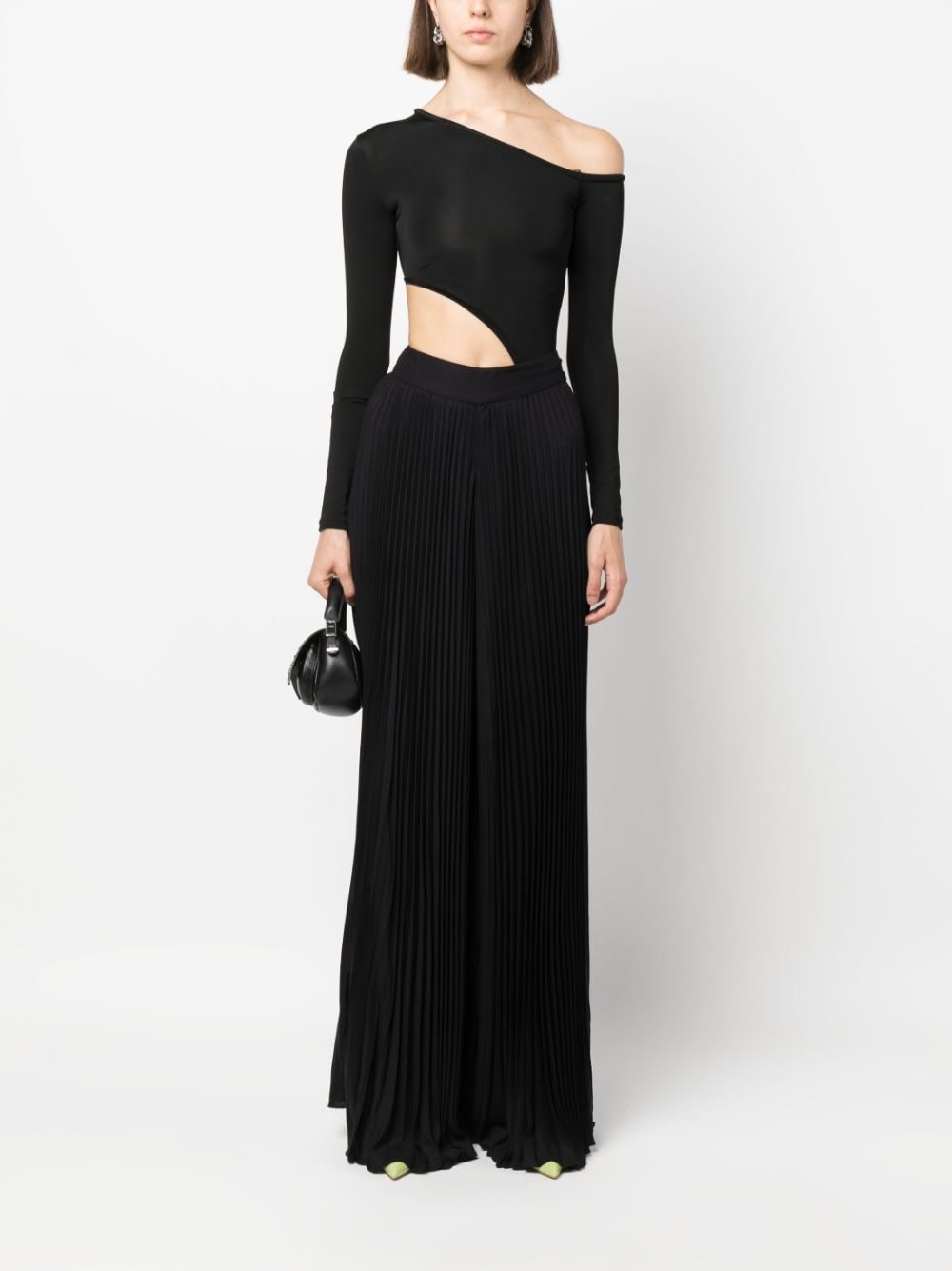 Copen pleated high-waist palazzo trousers - 2
