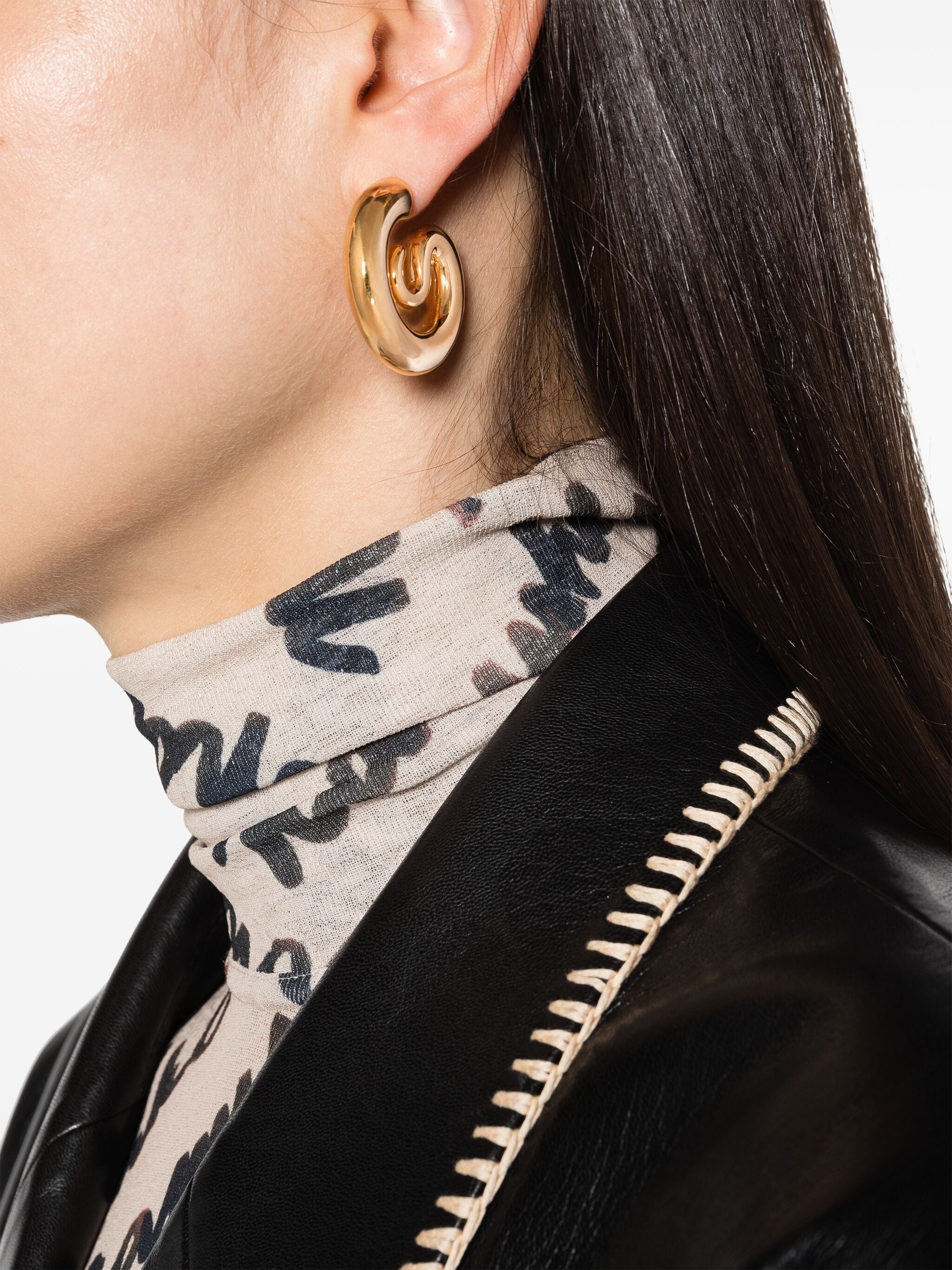 Small Serpent Hoop Earrings - 2